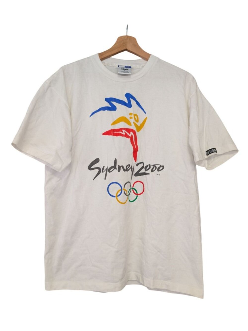 Y2K Sydney 2000 Olympics Graphic T-Shirt Mens Large ACME White Made in Australia